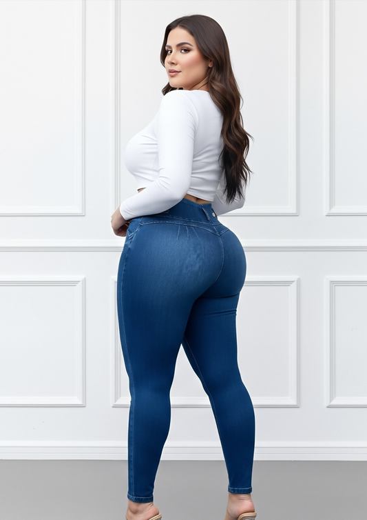 Jeans con Faja Levanta Glúteos Stone 530F