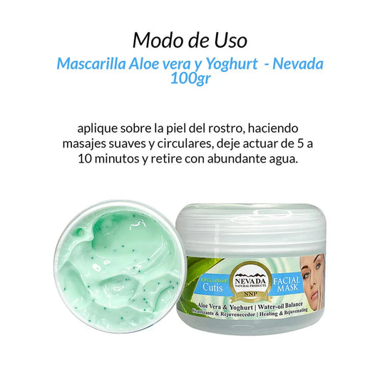 Aclarador Facial Aloe Vera Y Yogurt
