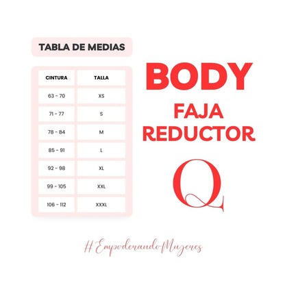 Body Faja Reductor negro 9072