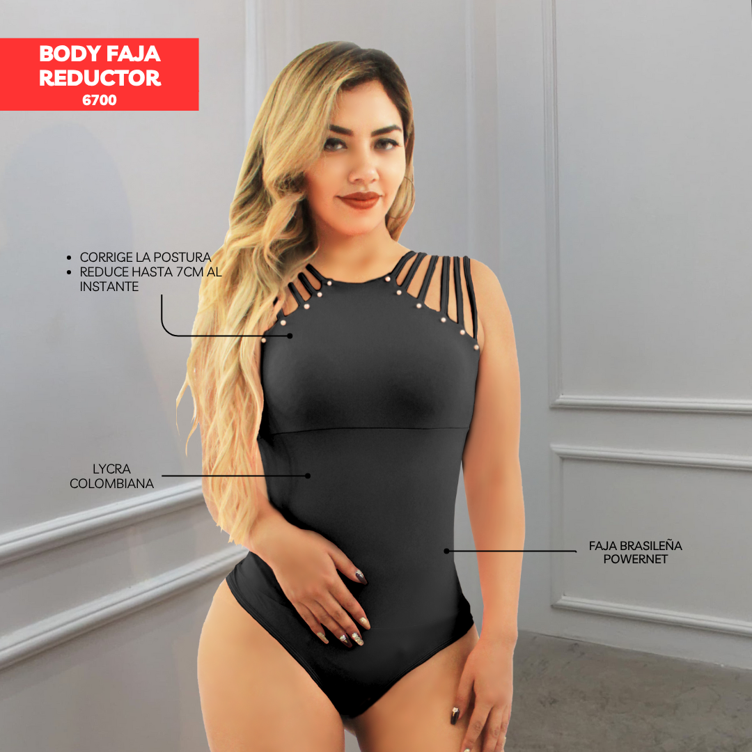 Body faja reductor moda Negro 6700