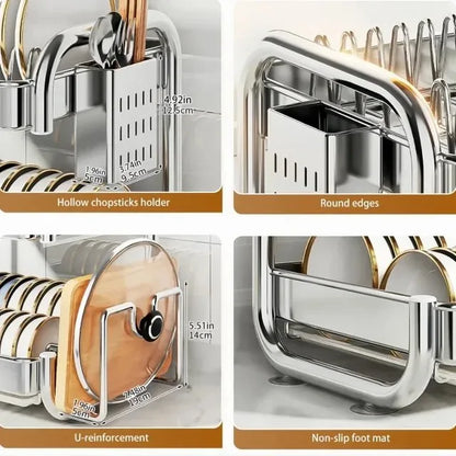 ESCURRIDOR DE PLATOS 3 NIVELES