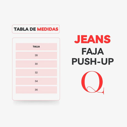 Jeans con faja levanta glúteos celeste 310F