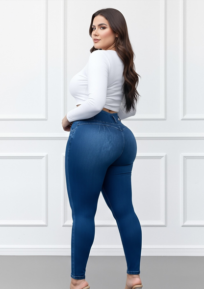 Jeans con Faja Levanta Glúteos Stone 530F