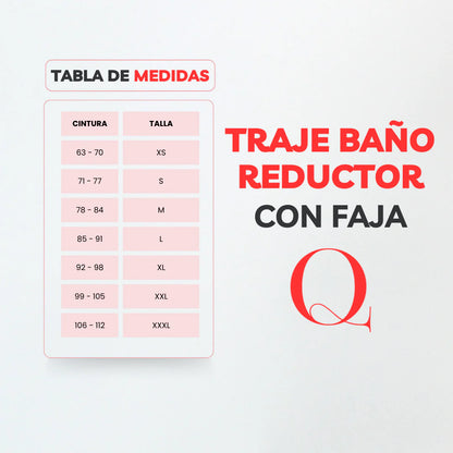 Traje de baño con faja casual PINK RBTC4400