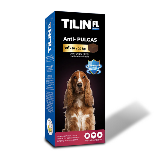 Tilin FL Pastilla Antipulgas de 10 a 20kg 3 Meses de Duracion