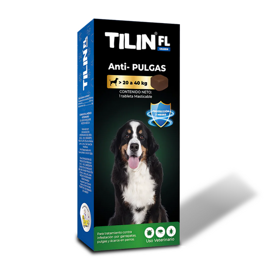 Tilin FL Pastilla Antipulgas de 20 a 40kg 3 Meses de Duracion
