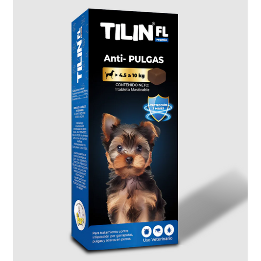 Tilin FL Pastilla Antipulgas de 4.5 a 10kg 3 Meses de Duracion