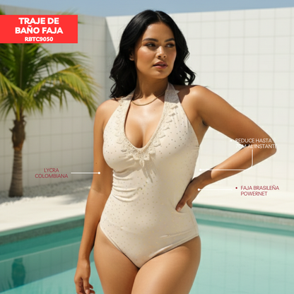 Traje de baño con faja casual RBTC9050